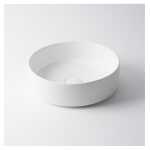 Ovia Claya 300mm Mini Round Matte White Basin Counter Top