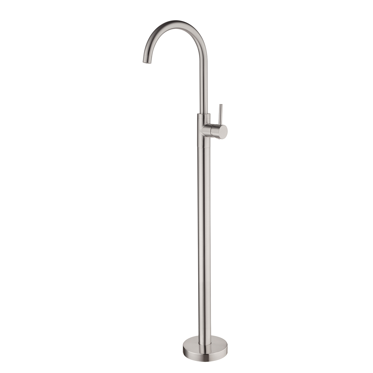 Nero Dolce Free Standing Bath Mixer Brushed Nickel