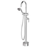 Fienza Eleanor Floor Mixer & Shower, Chrome / Chrome