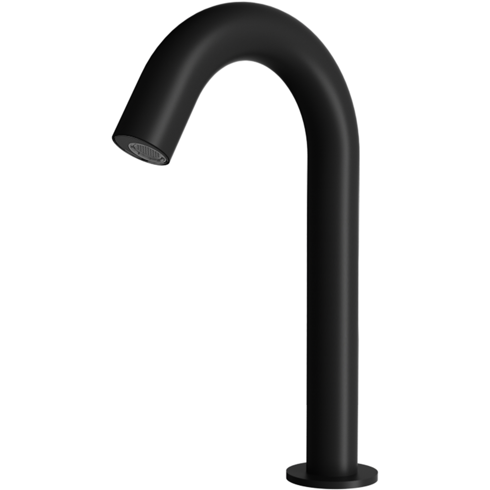 Nero Matte Black Electronic Sensor Bench Basin Tap Curved Gooseneck