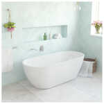 KOKO 1680 Matte White Freestanding Acrylic Bath