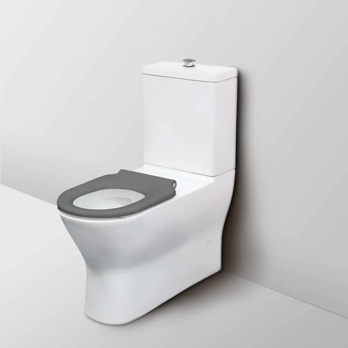 Fienza Disabled Delta Care Back-to-Wall Suite, Grey Seat S Trap