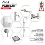 Ovia Round Brushed Nickel Bathroom Package