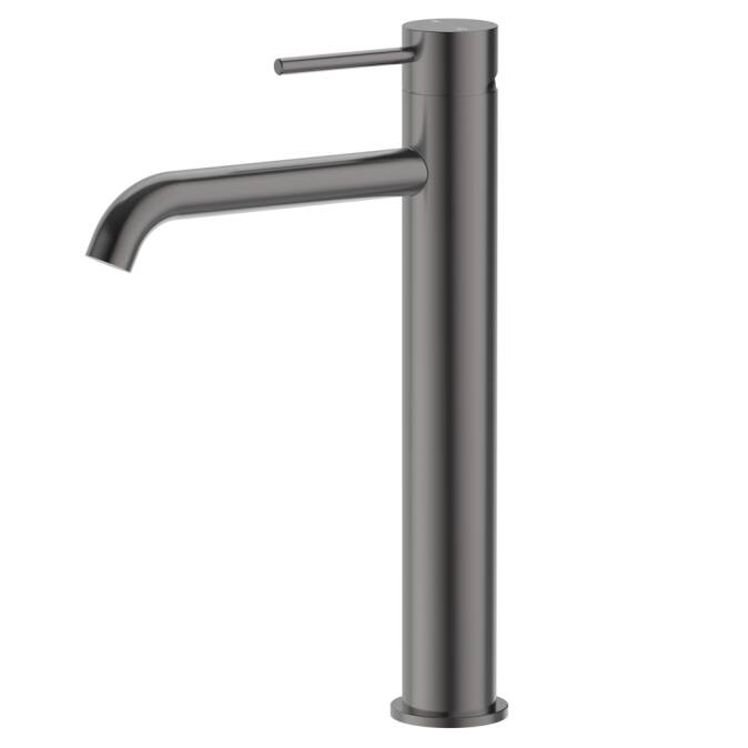 Ovia Milan Tall Gunmetal Grey Basin Mixer