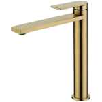 Ruki Tall Basin Mixer Brushed Gold - Clearance