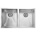 Eden 760x440x200mm Double Bowl Stainless Steel Sink  Undermount/Above Mount