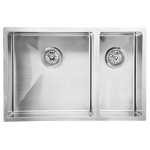 Eden 670x440x200 Bowl and a Half Stainless Steel Sink  Undermount/Above Mount