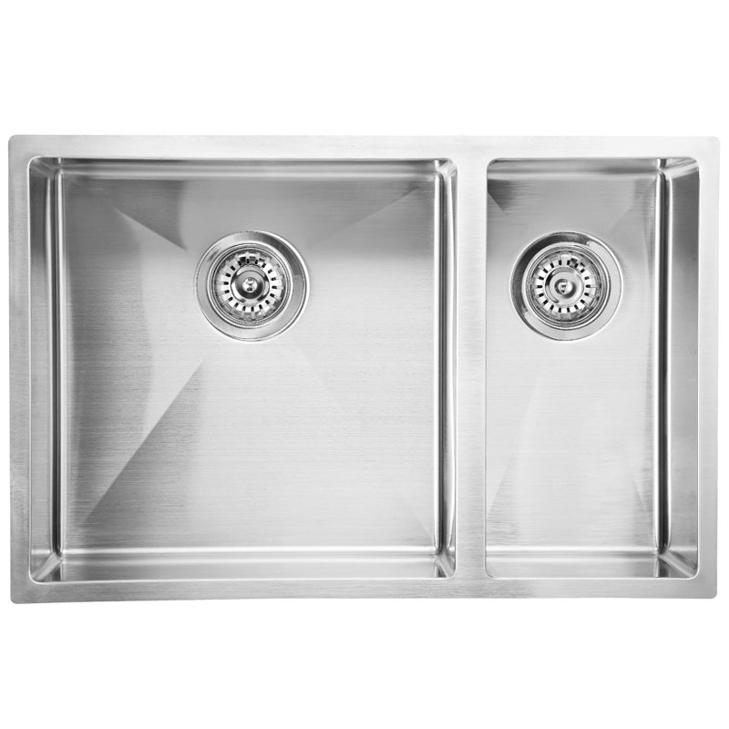 Eden 670x440x200 Bowl and a Half Stainless Steel Sink  Undermount/Above Mount