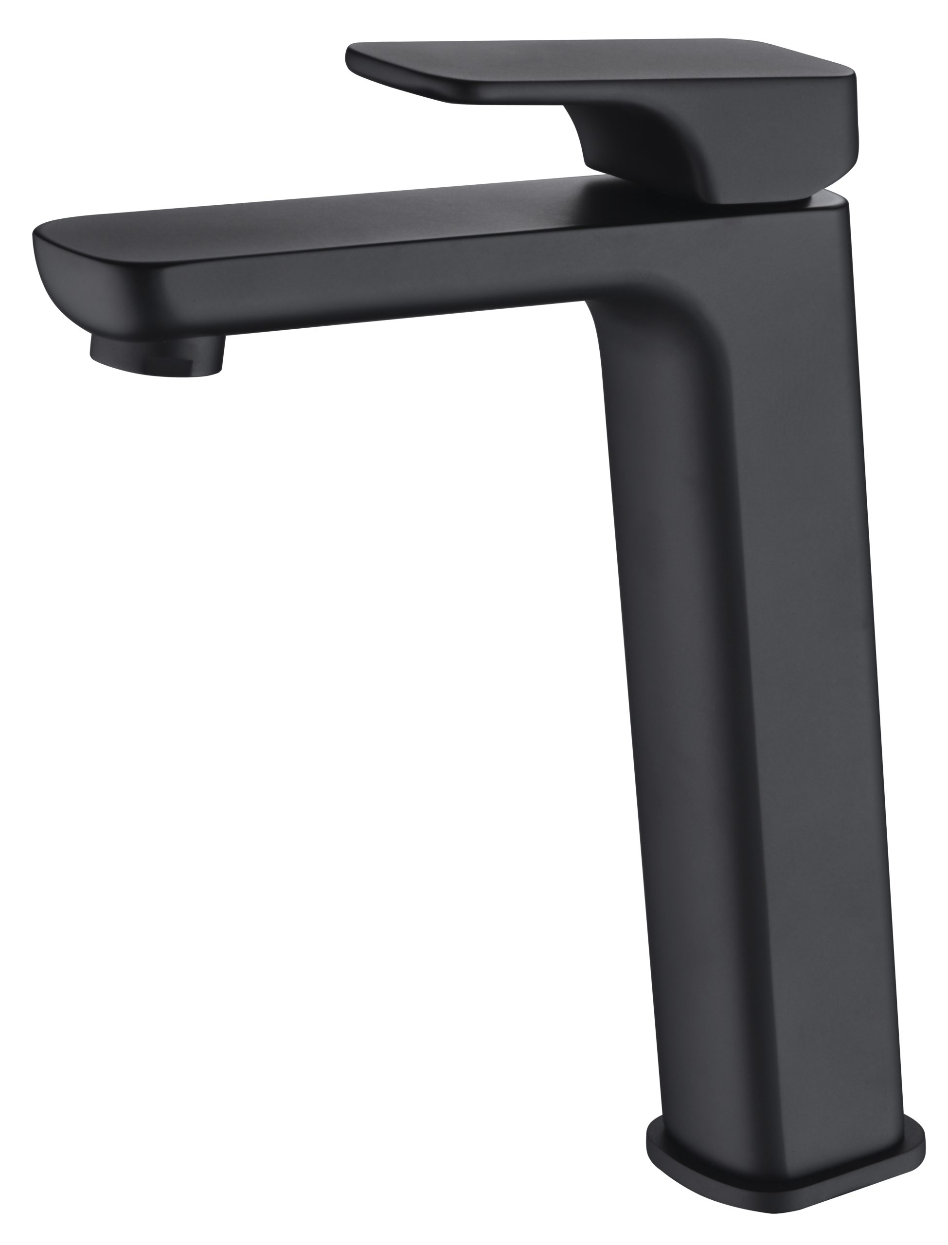 Eden Soft Square Tall Basin Mixer Matte Black