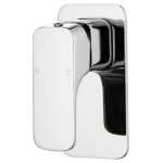 Eden Soft Square Wall Shower Mixer Chrome