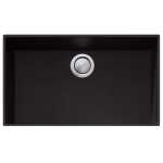 Santorini Black Mega Bowl Undermount Sink