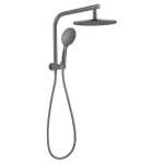 Nero Dolce Multifunction 2 in 1 Half Shower Rail Set with 250mm Shower Head - Gun Metal