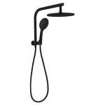 Nero Dolce Multifunction 2 in 1 Half Shower Rail Set with 250mm Shower Head - Matte Black