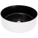 ADP Margot Duo Countertop Basin in Matte Black Inside