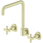 Nero X Plus Wall Kitchen Set Swivel Spout Brushed Gold