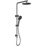 Cora 2 in 1 Multi Function Shower Gunmetal Grey Top Inlet Single Hose