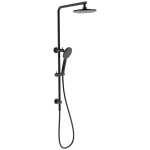 Cora 2 in 1 Multi Function Shower Matte Black Top Inlet Single Hose