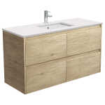 Sarah Bianco Marble Undermount 1200 Amato Scandi Oak Wall-Hung Vanity