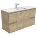 Sarah Bianco Marble Undermount 1200 Edge Scandi Oak Wall-Hung Vanity