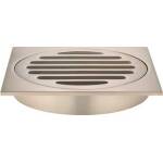 Meir Square Floor Grate Shower Drain 100mm Outlet Champagne