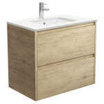 Sarah Crystal Pure Undermount 750 Amato Scandi Oak Wall-Hung Vanity