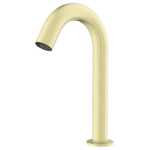 Nero Electronic Sensor Bench Basin Tap Curved Gooseneck  Brushed Gold