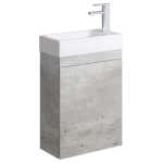 Fienza Edge 450 Ensuite Wall-Hung Vanity with Overflow, Industrial