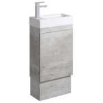 Fienza Edge 450 Ensuite Vanity on Kickboard with Overflow Industrial