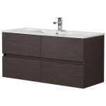 Stella PVC 1500 Walnut Wall Hung Vanity Single Bowl