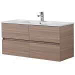 Stella PVC 1500 Oak Wall Hung Vanity Single Bowl