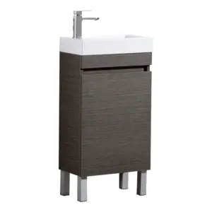 Evie PVC 450 Dark Brown Mini Free Standing Vanity