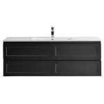 Matte Black Fremantle 1500 Wall Hung Vanity