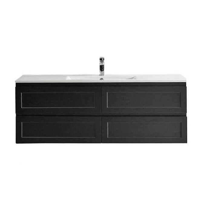 FREMANTLE-600-1500mm-Matte-Black-Shaker-Hampton-PVC-Wall-Hung-Vanity-Ceramic-Top-254789935687-8