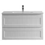 Matte White Fremantle 900 Wall Hung Vanity