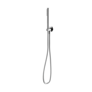 Nero Round Slim Hand Shower on Bracket Chrome