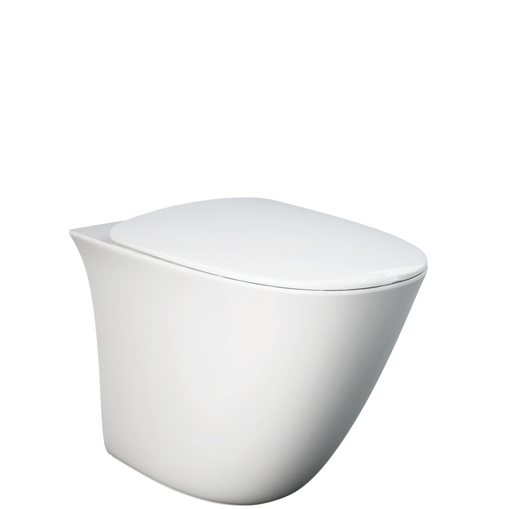 Rak Sensation Wall Faced Toilet Rimless Pan Gloss White