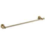 Modern National Medoc Single Towel Rail PVD Brushed Bronze Gold