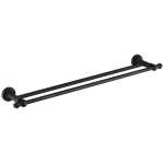 Modern National Medoc Double Towel Rail Matte Black