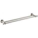 Modern National Medoc Double Towel Rail PVD Warm  Brushed Nickel