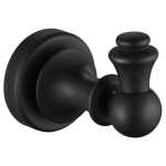 Modern National Medoc Single Robe Hook Matte Black