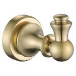Modern National Medoc Single Robe Hook PVD Brushed Bronze Gold