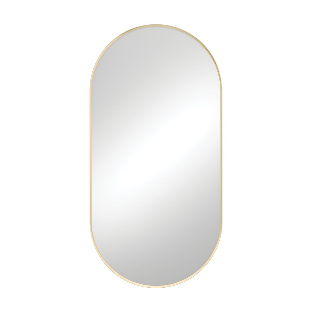 Empire Urban Brass Gold Framed Pill Shaped Mirror 600 x 1200mm