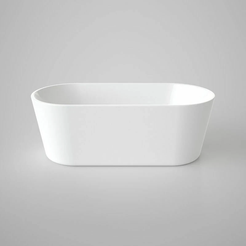 1205x695x545mm Orian Oval Bathtub Freestanding Acrylic GLOSSY White Bath tub NO Overflow