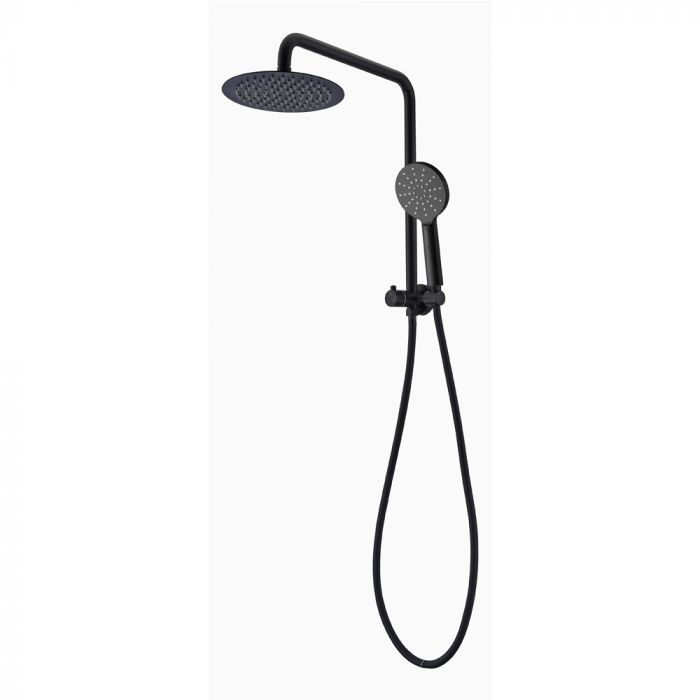 Ovia Round 2 in 1 Half Rail Shower Matte Black