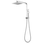 Ovia Square 2 in 1 Half Rail Shower Chrome