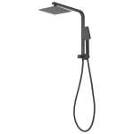 Ovia Square 2 in 1 Half Rail Shower Matte Black