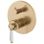 Eleanor Wall Diverter Mixer, Urban Brass / Ceramic