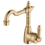 Eleanor Shepherds Crook Basin Mixer, Urban Brass / Urban Brass