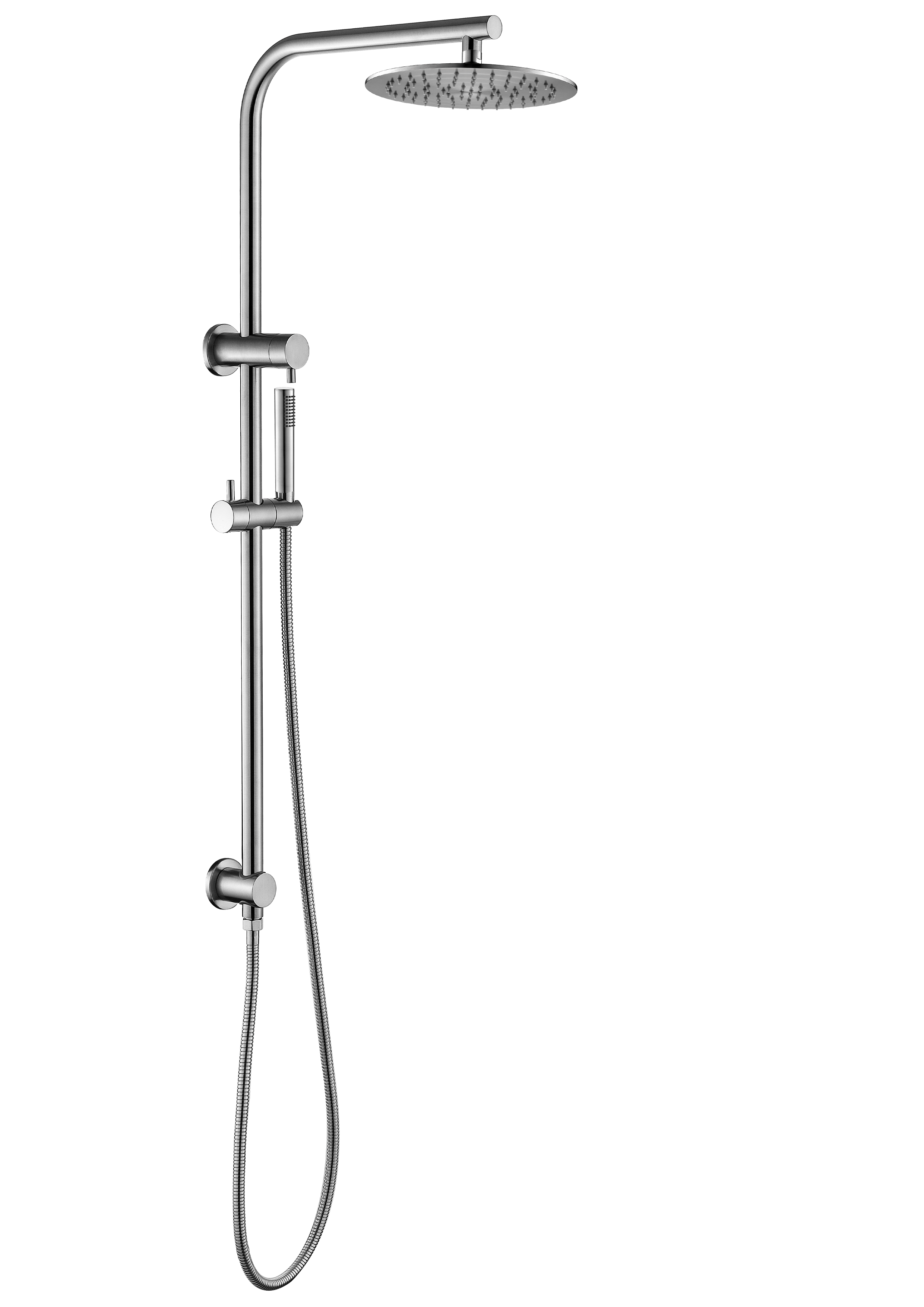 Ovia Trade 2 in 1 Multi function Shower Station Brushed Nickel PVD