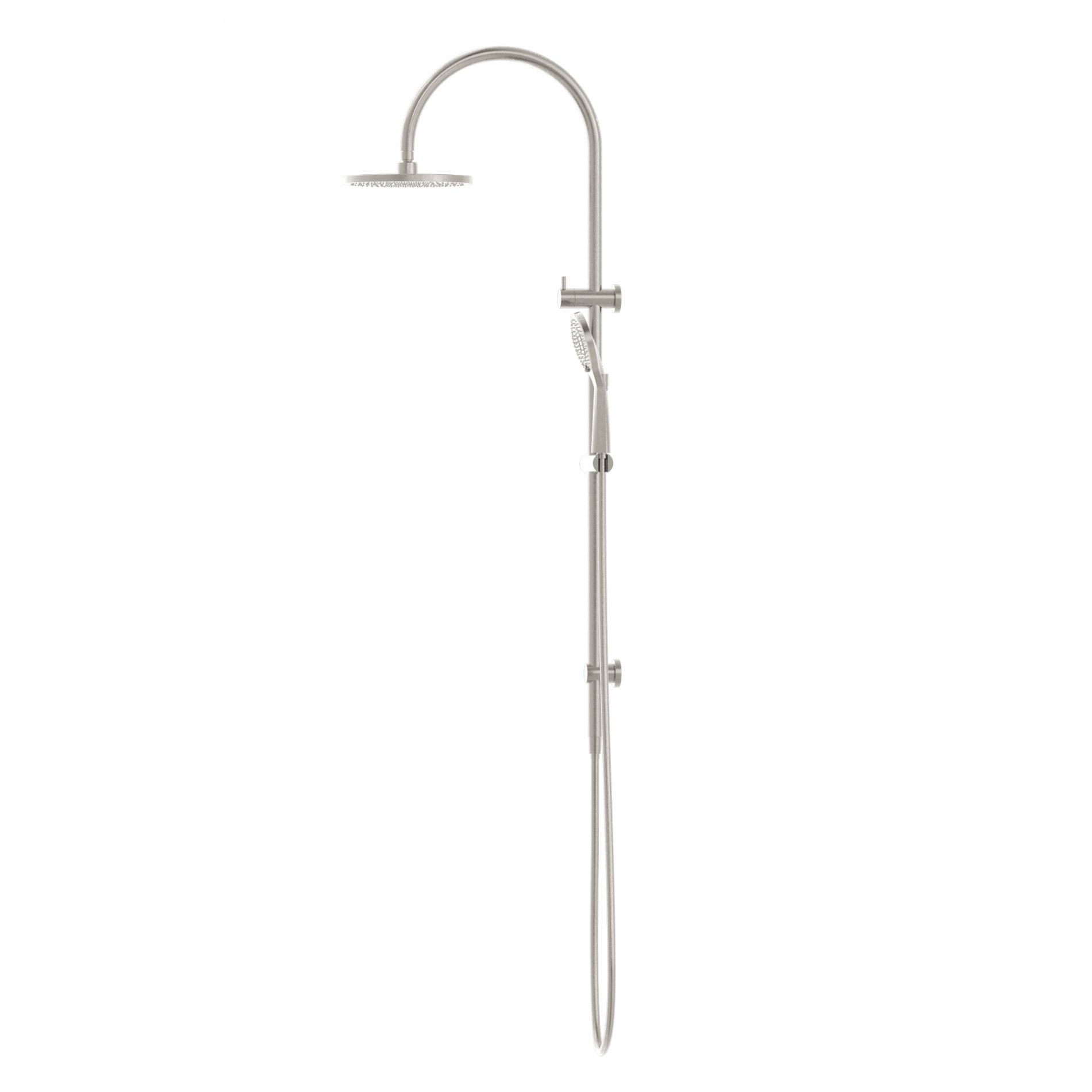 Nero Mecca Twin Shower 2 in 1 with Air Shower Brushed Nickel